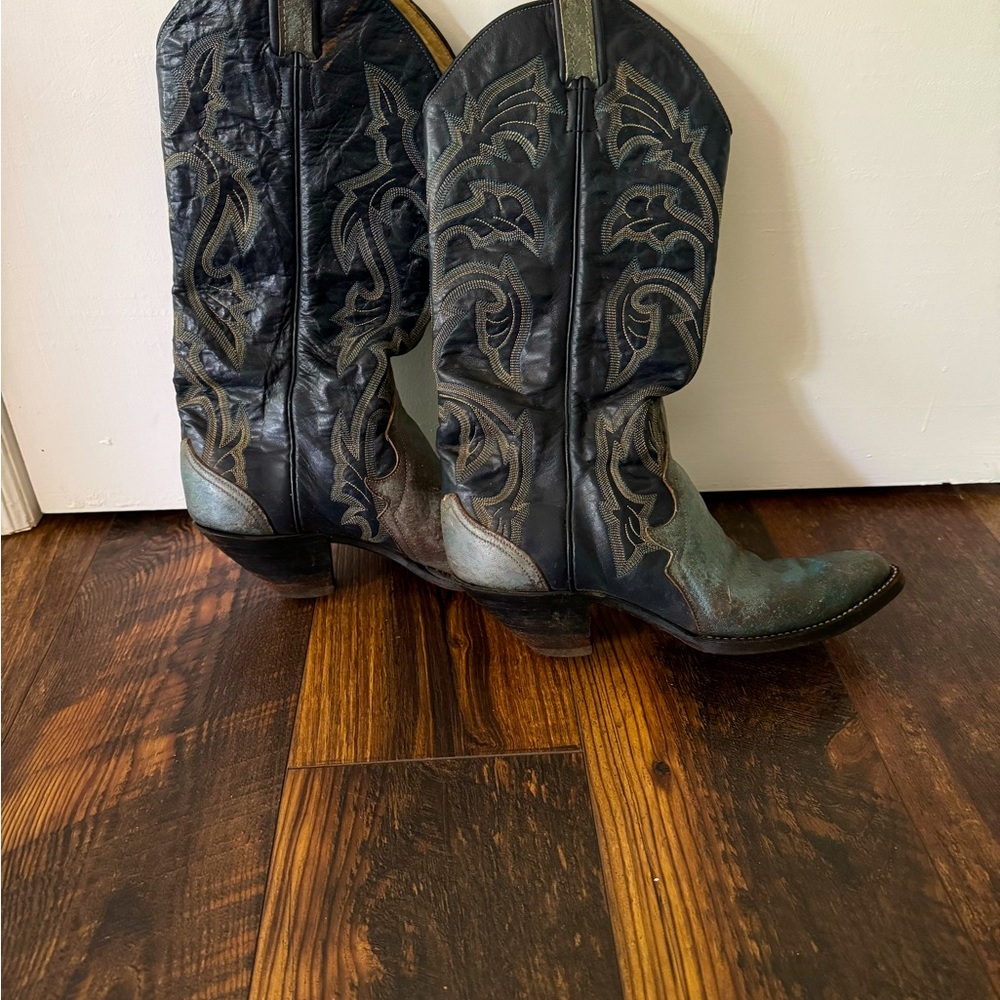 Vintage Larry Mahane Cowgirl Boots